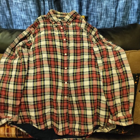 RALPH LAUREN CUSTOM FIT PLAID POLO SHIRT. [E.U.C] - Picture 2 of 8